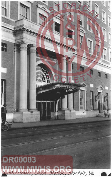 South Entrance, Union Station, Norfolk, Va