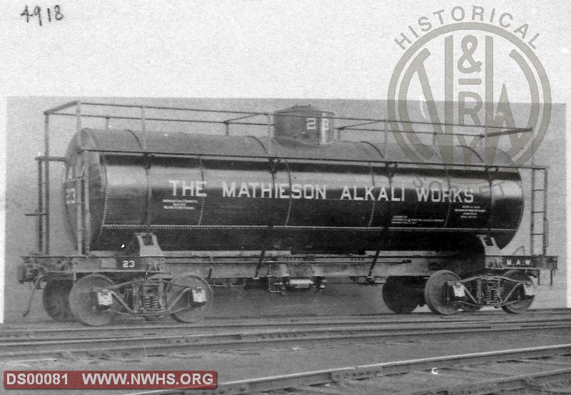 "The Mathieson Alkali Works" Tank Car #23