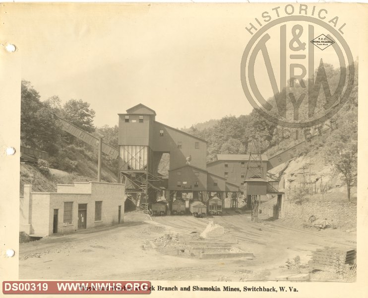 Tipple and Washer at Lick Branch and Shamokin Mines, Switchback WV