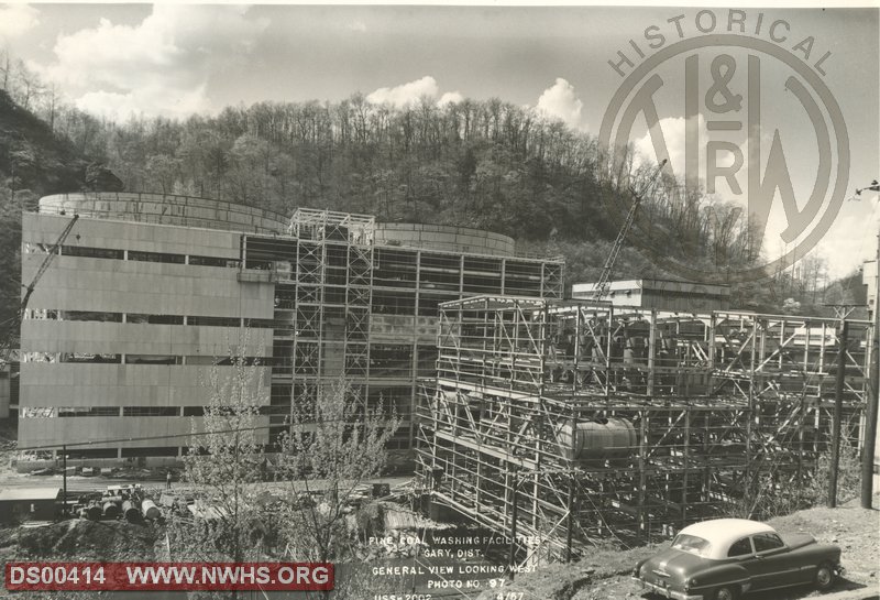 USS Fine coal washery at Alpheus cleaning plant on Tug Fork in April 1957