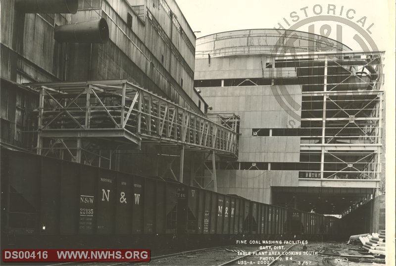 USS fine coal washery at Alpheus cleaning plant on Tug Fork in March 1957