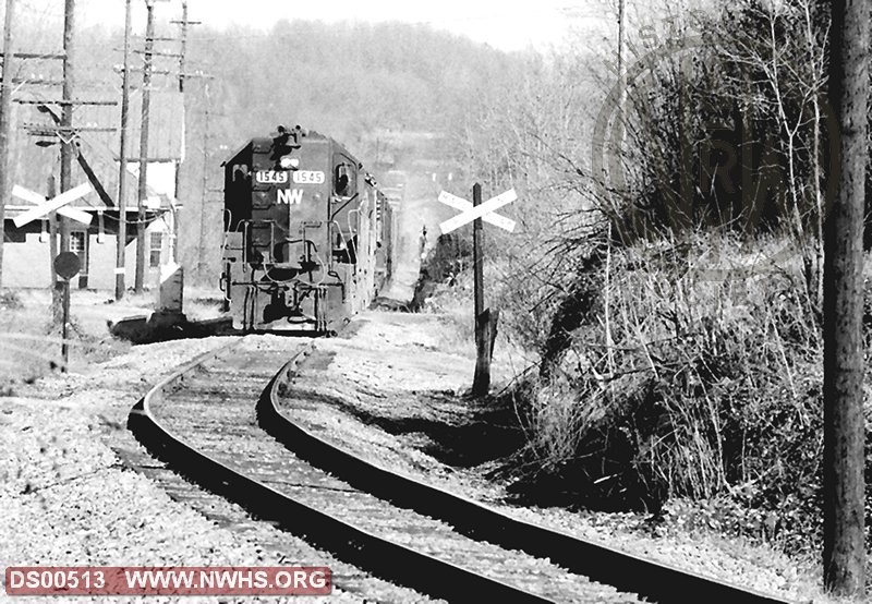 N&W EMD SD35 No. 1545 at Shepherdstown WV with Train #HR-95