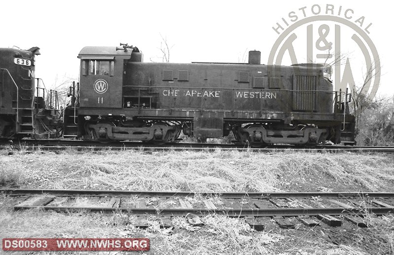 N&W Alco T6 CW No. 11 and EMD GP9 No. 636 at Harrisonburg VA  (4)