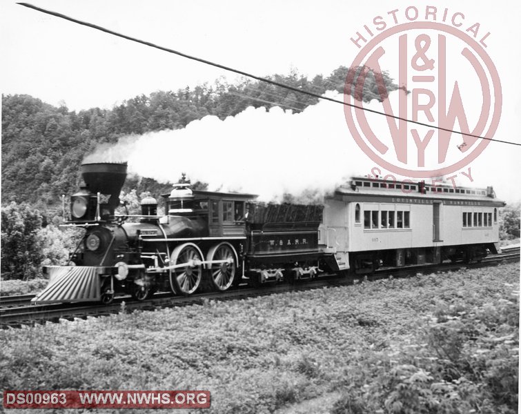 W&A 4-4-0 General locomotive, location unknown