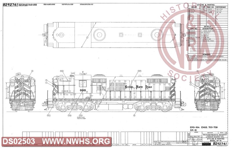 Styling and Painting, Nickel Plate Road GP18