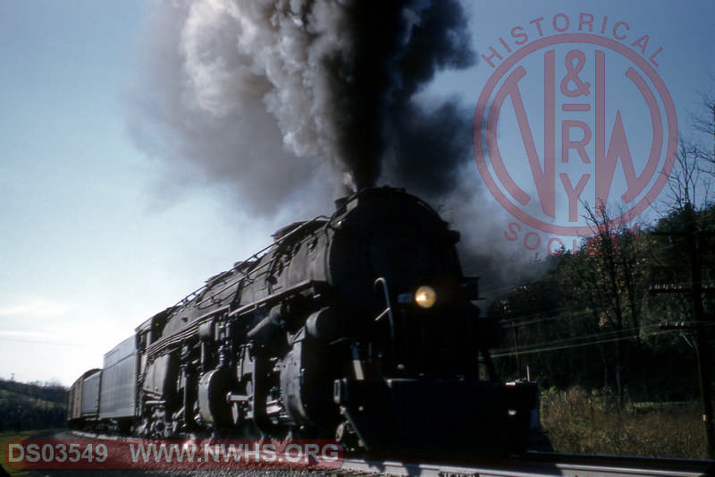 N&W A class 1217 on hotshot tr. 84 east. at Bonsack, Va.