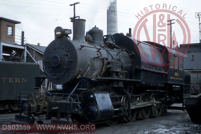 N&W W6 0-8-0T 800 shop switcher, Roanoke