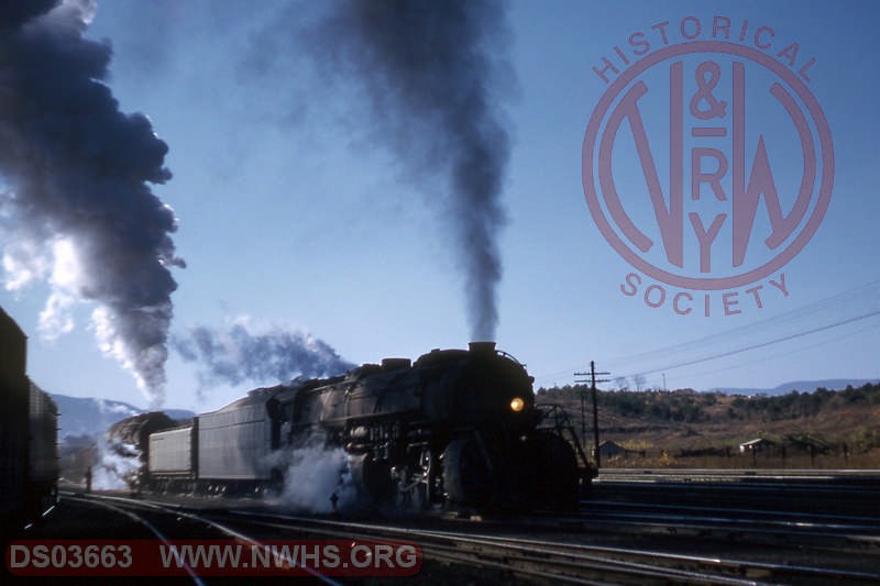 N&W Y6 2-8-8-2 & A 2-6-6-4 1230 start eastbound coal - Roanoke, Va