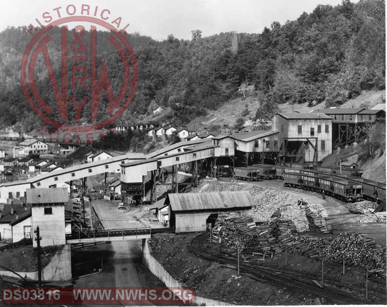 Coal tipple at Slab Fork West Virginia on Virginian 