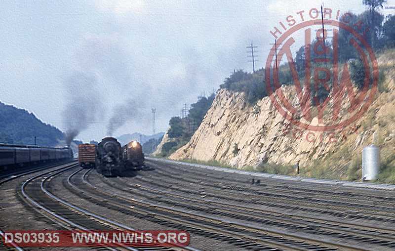 Entering Bluefield WV Yard Aug 1957