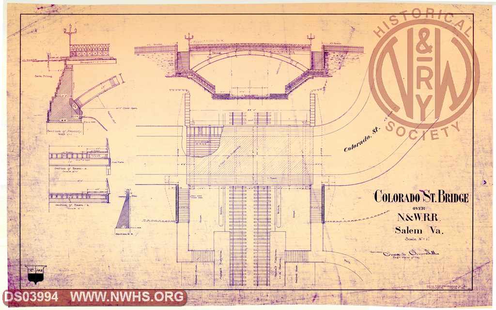 Colorado St. Bridge over N&W RR, Salem Va.