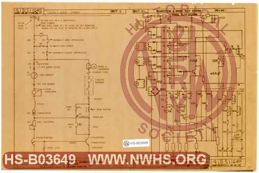 Schematic Diagram for U28B 1900-1929, Sheet 13 of 13, Legend & Tables - Symbols, Transition & Wheel Slip System