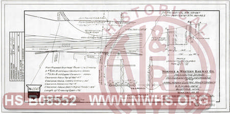 Proposed overhead power line crossing of The Appalachian Electric Power at Bluefield, WV