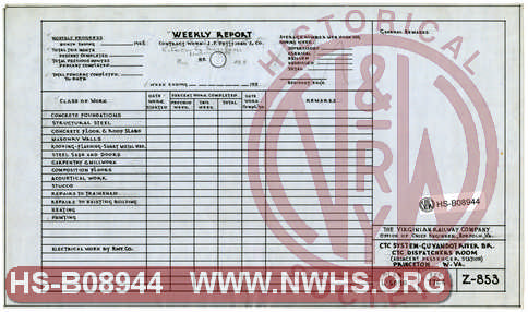 VGN, CTC System - Guyandot River Br., CTC Dispatchers Room (Adjacent Passenger Station), Princeton W.Va.