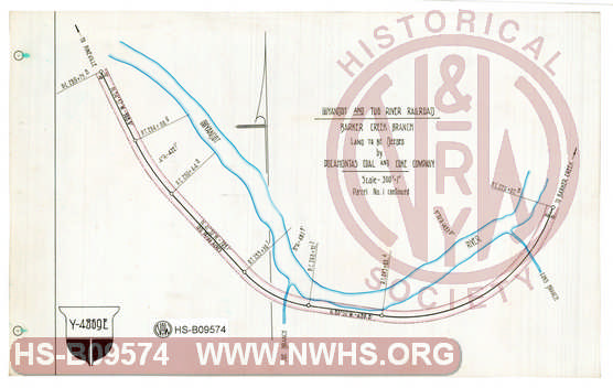 Guyandot and Tug River Railroad, Barker Creek Branch, Land to be deeded by Pocahontas Coal and Coke Company