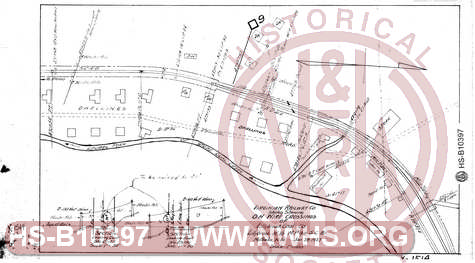 Sketch showing overhead wire crossings of Lillybrook Coal Co., Lillybrook WV.