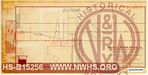 N&W Ry, Eastern Reg. - Norfolk Div. - Durham Dist., Track to be leased to Keystone Mills, Inc., MP L-61+4332', South Boston Va.