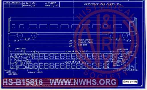 N&W Passenger Car Class Pm