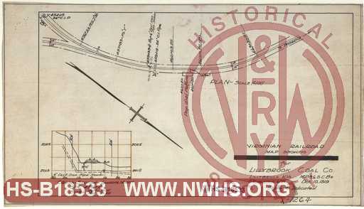 VGN Map Showing Proposed Platform for Lillybrook Coal Co at Lillybrook, WV