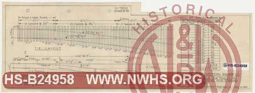 N&W Ry. Turnout Details for Tonque and Mate Switch Using N&W Standard No. 8 RBM Frog