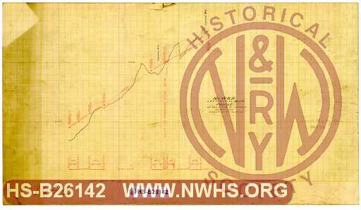 N&W RR, Leftwich Br'h, Profile of revision of Leftwich Branch Line