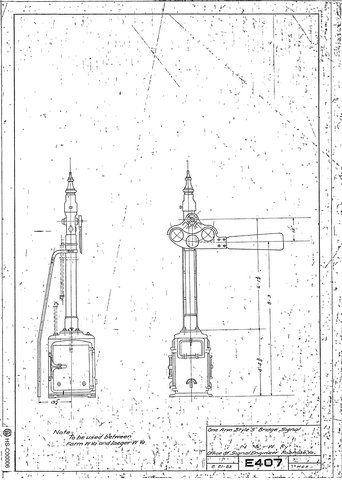 One Arm Style "S" Bridge Signal