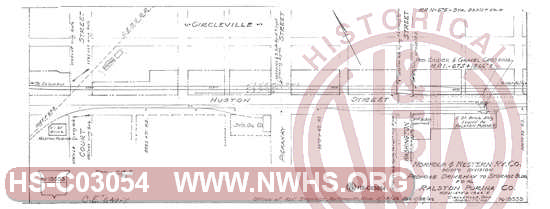 Proposed driveway to storage building for Ralston Purina Co. - M. P. N-675.3 - Circleville, OH