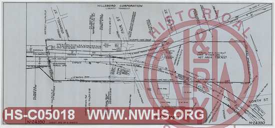 N&W Ry Hillsboro Branch, Land to be acquired from the Baltimore & Ohio Railroad Co.Hillsboro, OH