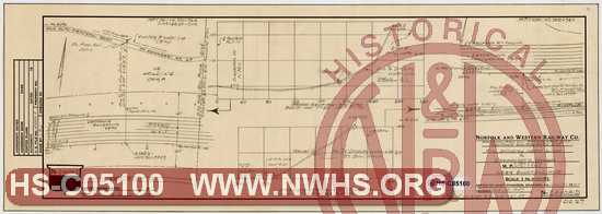 N&W Ry, Pocahontas Div - Pocahontas Dist, Radford Div - Radford Dist, Pro. Drinking Water Lines to Inspector's Houses, MP 360+3795' N361+754 near Bluefield, W.Va.