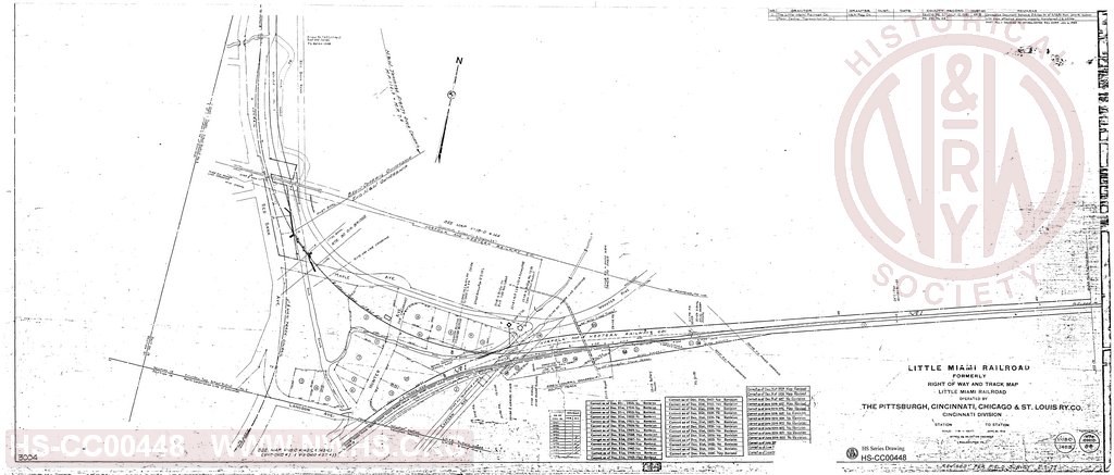 Right-of-Way and Track Map, Little Miami Railroad