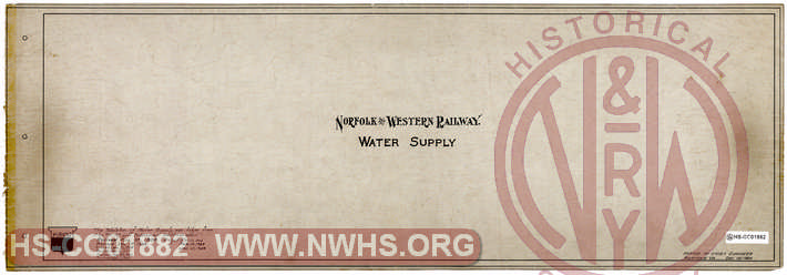 Norfolk & Western Railway Water Supply, Cover