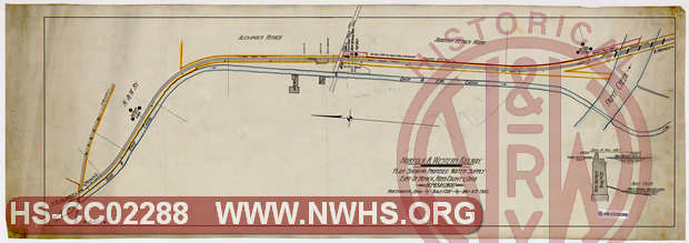 N&W Ry Plan Showing Proposed Water Supply East of Renick, Ross County OH, MP 654+2600'