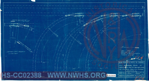 Illinois Traction System, Approval Plan of Special Work, Part of Shop Yard Layout, for Illinois Traction System, Decatur IL