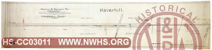 N&W R'y, Scioto Division, Proposed Extension of Passing Siding at Haverhill, Ohio