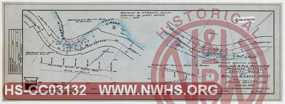 Guyandot & Tug River RR, Proposed Change of County Road and Ben and Gilbert Creeks, Mingo County, W.Va.