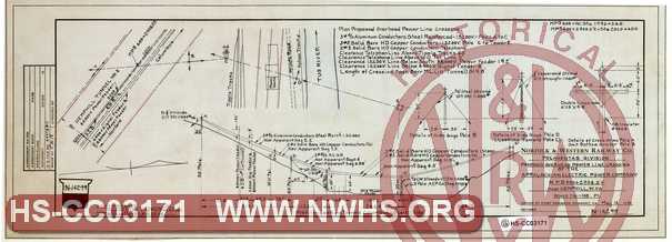 Proposed Overhead Power Line Crossing - Appalachian Electric Power Company - M. P. N-400.5 - near Hemphill, WV