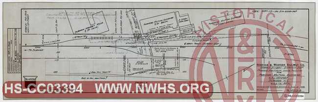 N&W Ry Durham District, Proposed Additional Siding Facilities for Farmers Mutual Exchange, MP L113+2752.5', Durham NC