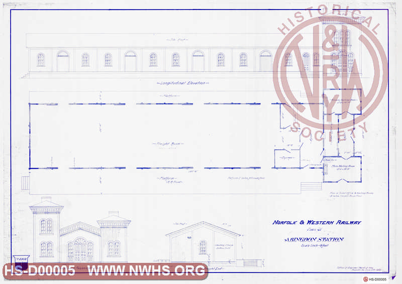 N&W Ry, Plan of Abingdon Station