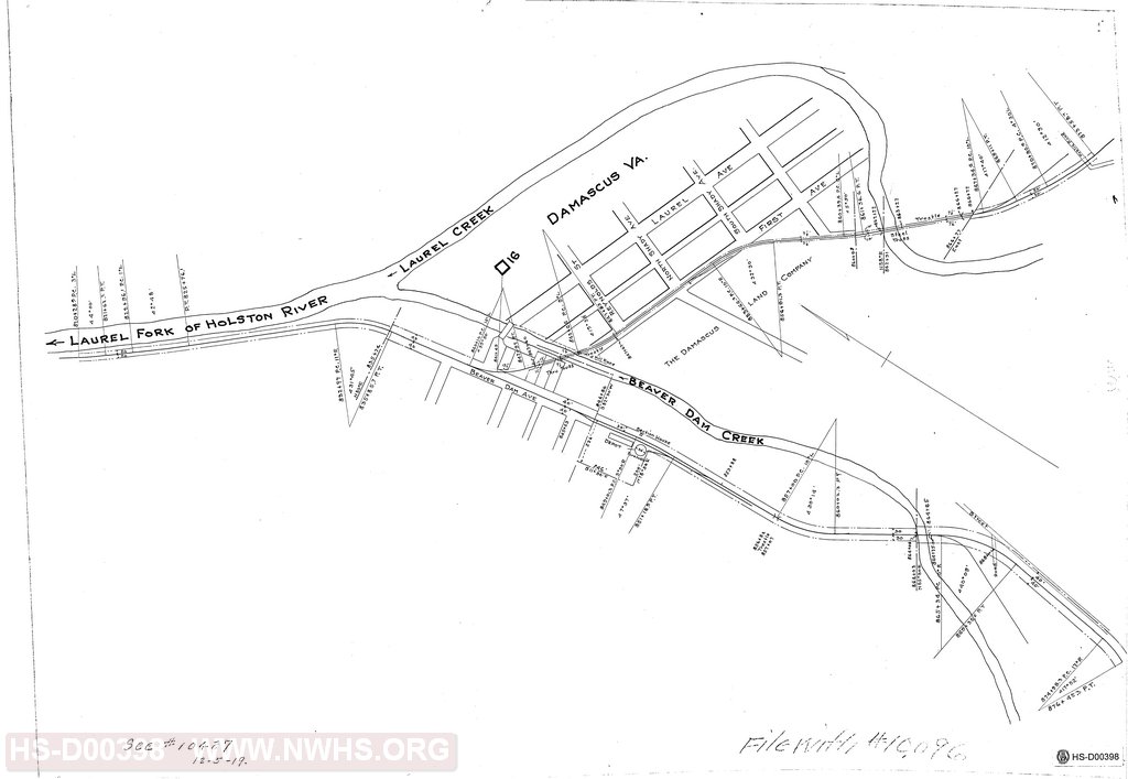 Track Diagram of Abingdon Branch MP 16