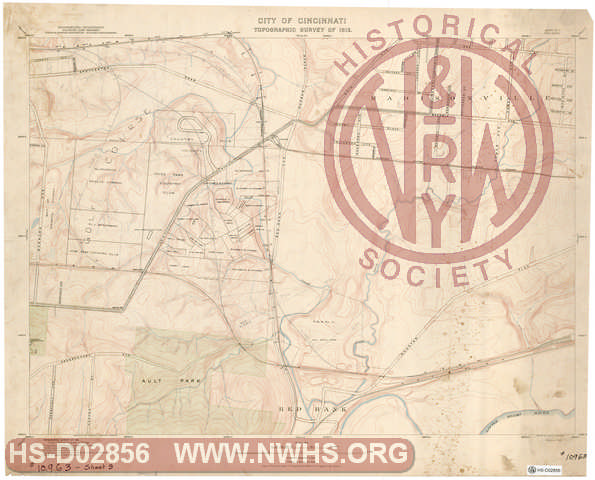 City of Cincinnati Topographic Survey - 1912