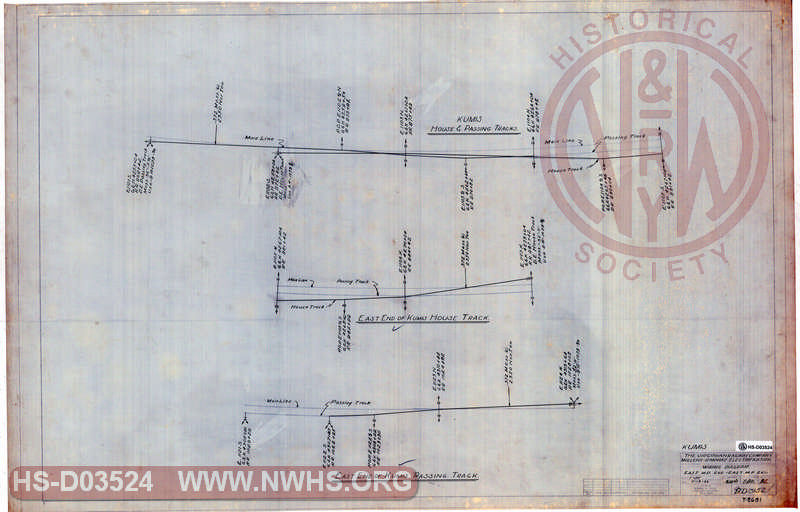 The Virginian Railway, Roanoke - Mullens Electrification, Wiring Diagram, East of MP 260 - East of MP 261