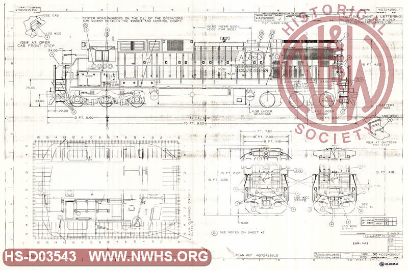 Outline, Paint & Lettering, first made for NS C39 Dash 8 loco  (C39-8)