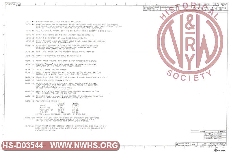 Outline, Paint & Lettering, first made for NS C39 Dash 8 loco  (C39-8)