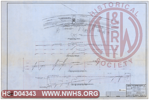 N&W Ry, Scioto Division Kenova District, MP Na5+3688', Pro. Improv. of Grade Crossing, City Street, Kermit, W.Va.