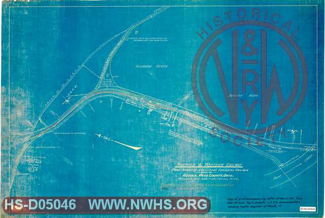 N&W Ry, Plan Showing Additional Facilities Needed at Renick, Ross County, OH