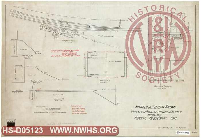 N&W Ry, Proposed Addition to Water Softener MP 654+400 Renick, Ross County, Ohio