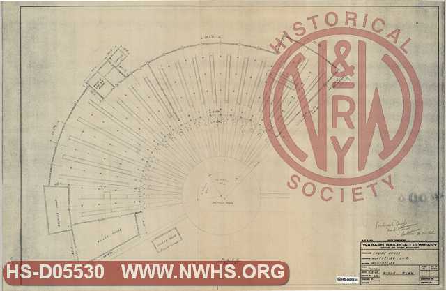 Floor Plan, Engine House [Roundhouse], Montpelier Ohio