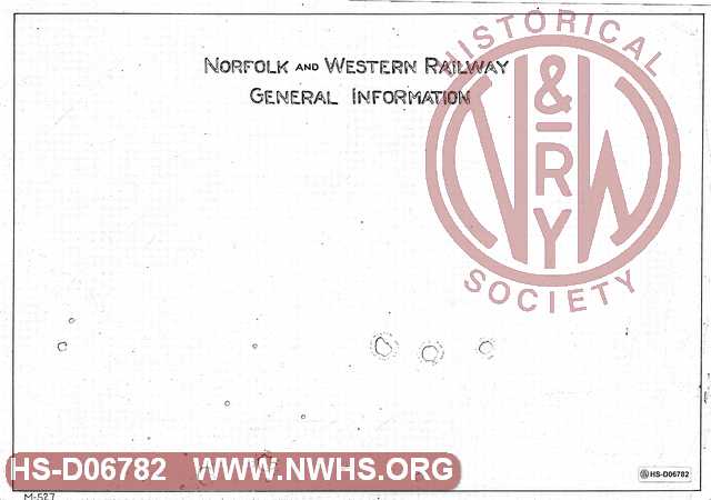 Norfolk and Western General Information   (Cover)