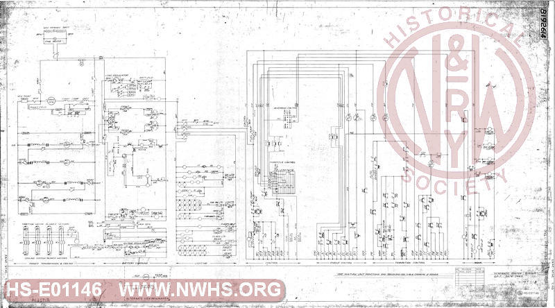 Schematic Portion, Locomotive Wiring Diagram, N&W GP7 3474-3483