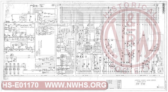 Locomotive Schematic Wiring Diagram, EMD GP9, N&W 714-734